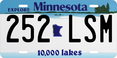 MN license plate 252LSM