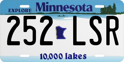 MN license plate 252LSR