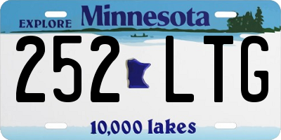 MN license plate 252LTG