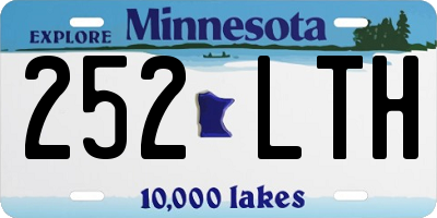 MN license plate 252LTH