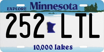 MN license plate 252LTL