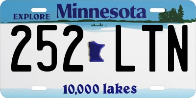 MN license plate 252LTN