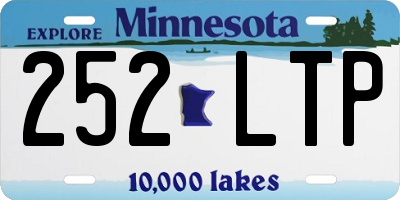 MN license plate 252LTP