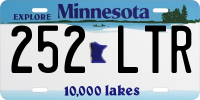 MN license plate 252LTR