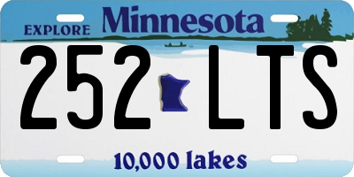 MN license plate 252LTS