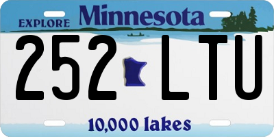 MN license plate 252LTU