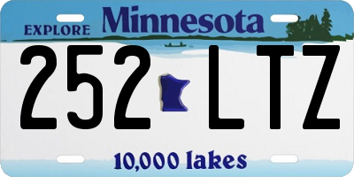 MN license plate 252LTZ