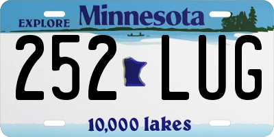 MN license plate 252LUG