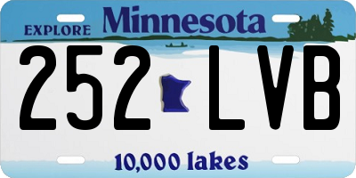 MN license plate 252LVB