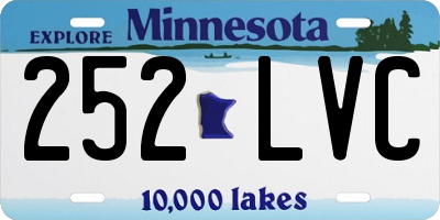 MN license plate 252LVC