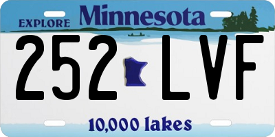 MN license plate 252LVF