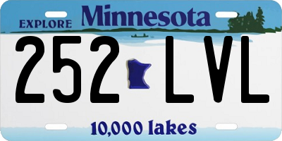 MN license plate 252LVL
