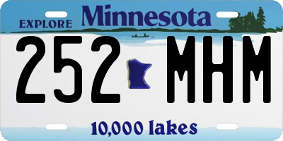 MN license plate 252MHM