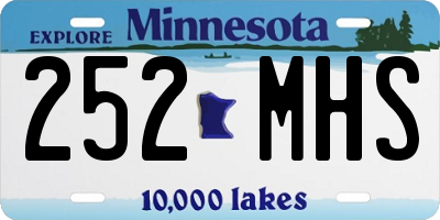 MN license plate 252MHS