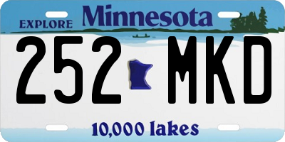 MN license plate 252MKD