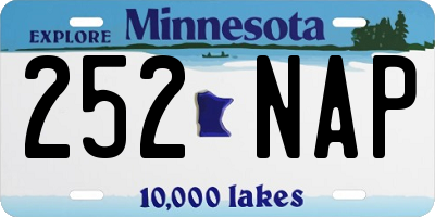 MN license plate 252NAP