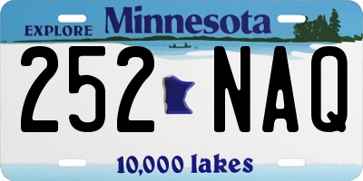 MN license plate 252NAQ