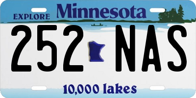 MN license plate 252NAS