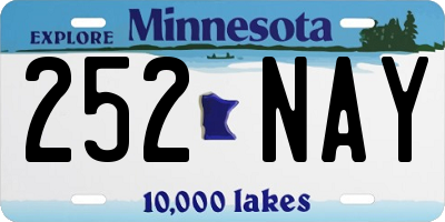 MN license plate 252NAY