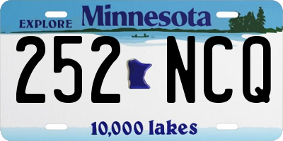 MN license plate 252NCQ