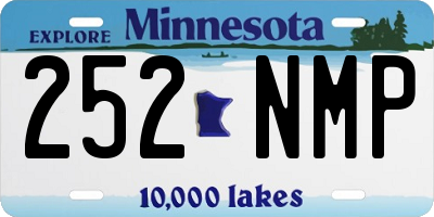 MN license plate 252NMP