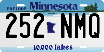 MN license plate 252NMQ