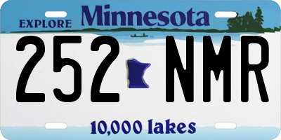 MN license plate 252NMR