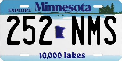 MN license plate 252NMS