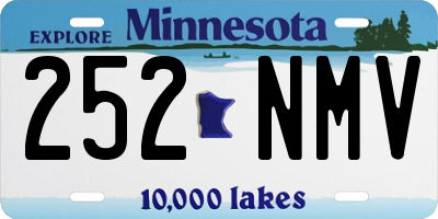 MN license plate 252NMV