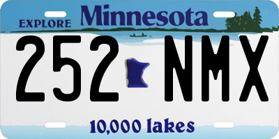 MN license plate 252NMX