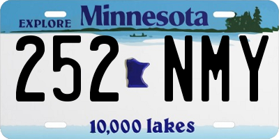 MN license plate 252NMY
