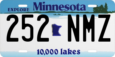 MN license plate 252NMZ