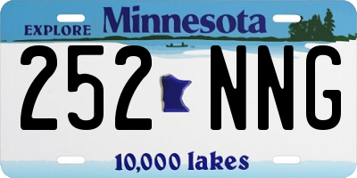 MN license plate 252NNG