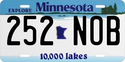 MN license plate 252NOB