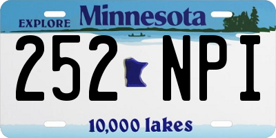 MN license plate 252NPI