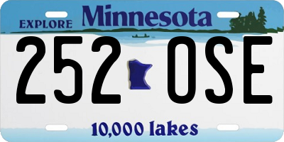 MN license plate 252OSE
