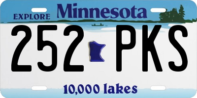 MN license plate 252PKS