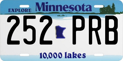 MN license plate 252PRB