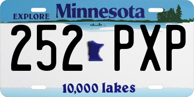 MN license plate 252PXP