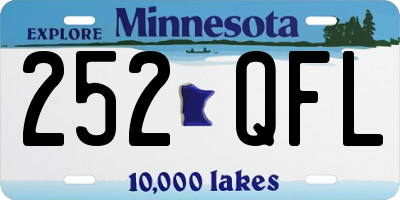 MN license plate 252QFL