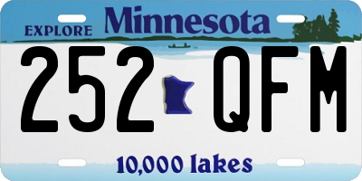 MN license plate 252QFM