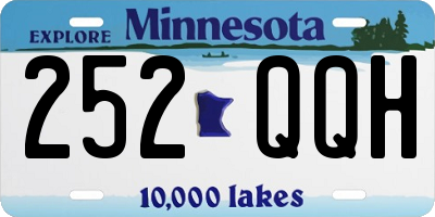 MN license plate 252QQH