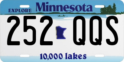 MN license plate 252QQS