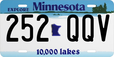 MN license plate 252QQV