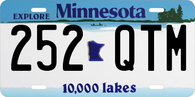 MN license plate 252QTM