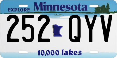 MN license plate 252QYV
