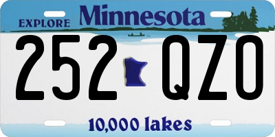 MN license plate 252QZO
