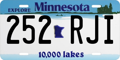 MN license plate 252RJI