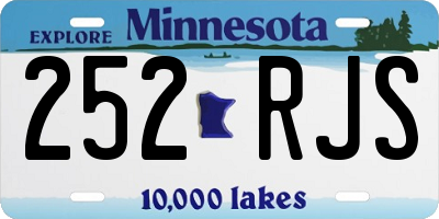 MN license plate 252RJS