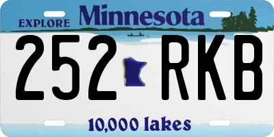 MN license plate 252RKB